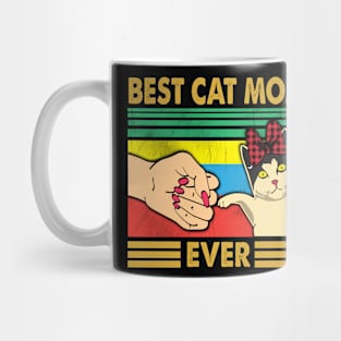 Best cat mom ever red headband Mug